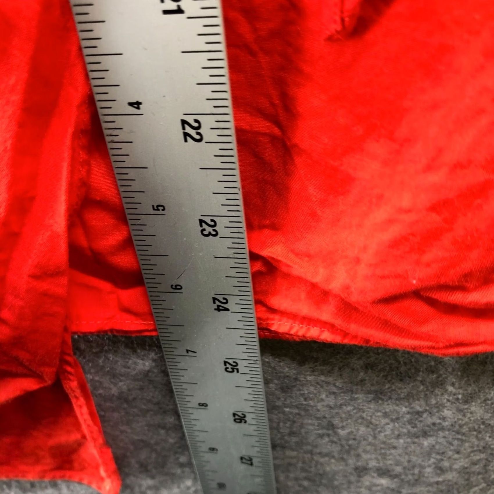 Zara Zara Shirt Womens XS Red Short Sleeve Poplin Button Front Popover Asymmetric Blouse Casual Knit Cotton Size XS / US 0-2 / IT 36-38 - 7 Thumbnail