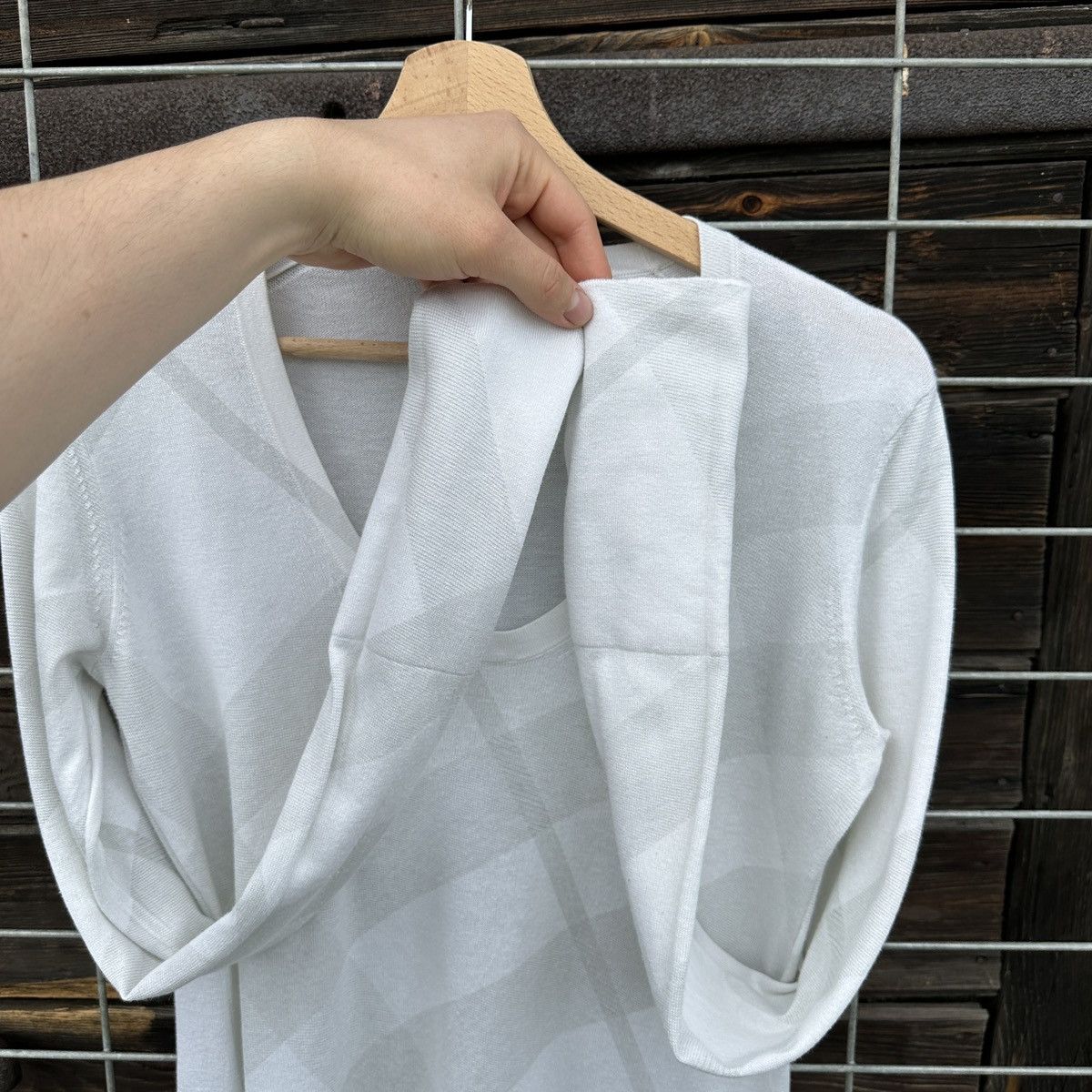 Burberry Burberry Brit Silk Cashmere Blouse Long Sleeve M Nova Check Size M / US 6-8 / IT 42-44 - 8 Thumbnail