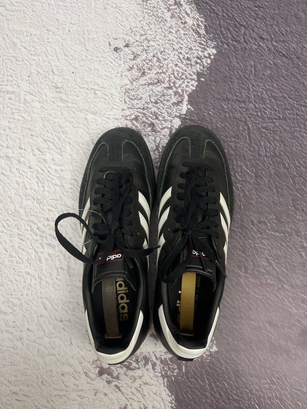 Adidas Adidas Samba leather shoes full black Size US 10 / EU 43 - 8 Thumbnail