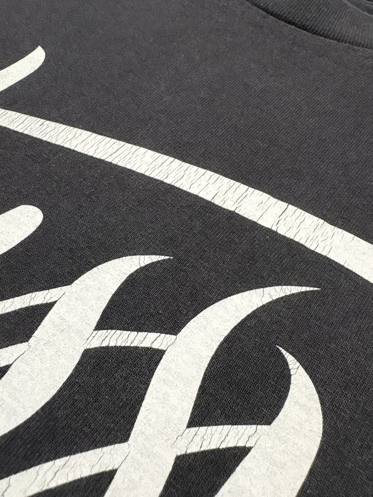Neighborhood × Stussy Stussy x Neighborhood Script Logo T Shirt Black Vintage Fade Size US M / EU 48-50 / 2 - 9 Thumbnail