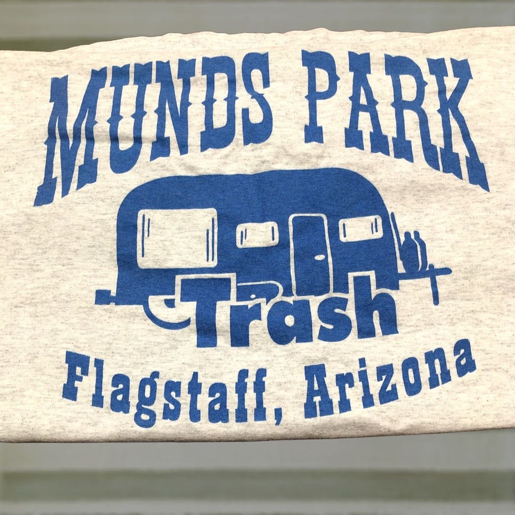 Gildan Munds Park Trash Flagstaff Az T Shirt Front And Back XL Classic Mens Short Sleeve Gray Gildan Regular T-Shirt Size US XL / EU 56 / 4 - 1 Thumbnail