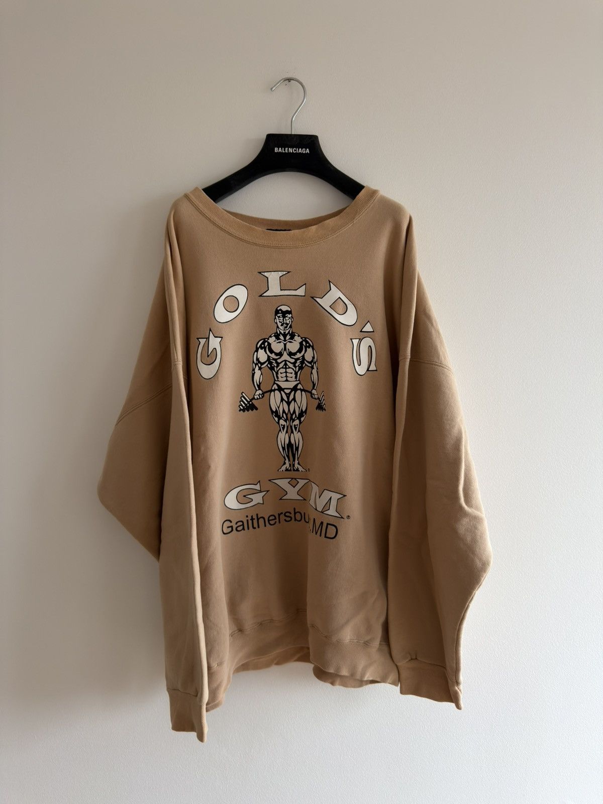Vintage *RARE* VINTAGE 90s GOLD’S GYM BODYBUILDING SWEATER Size US XL / EU 56 / 4 - 1 Thumbnail