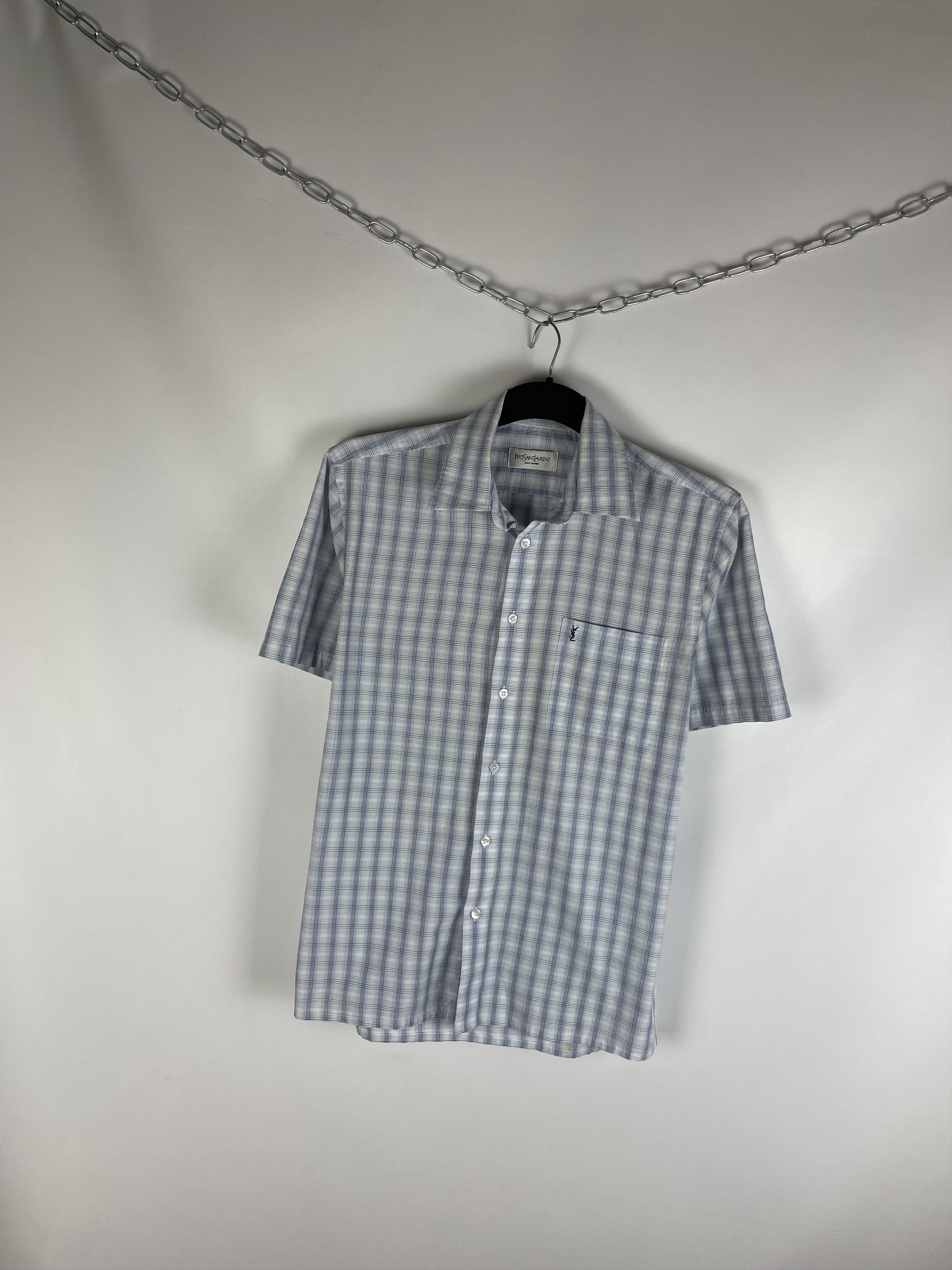 Vintage Vintage Yves Saint Laurent Ysl Pour Homme Shirt Size US M / EU 48-50 / 2 - 2 Thumbnail