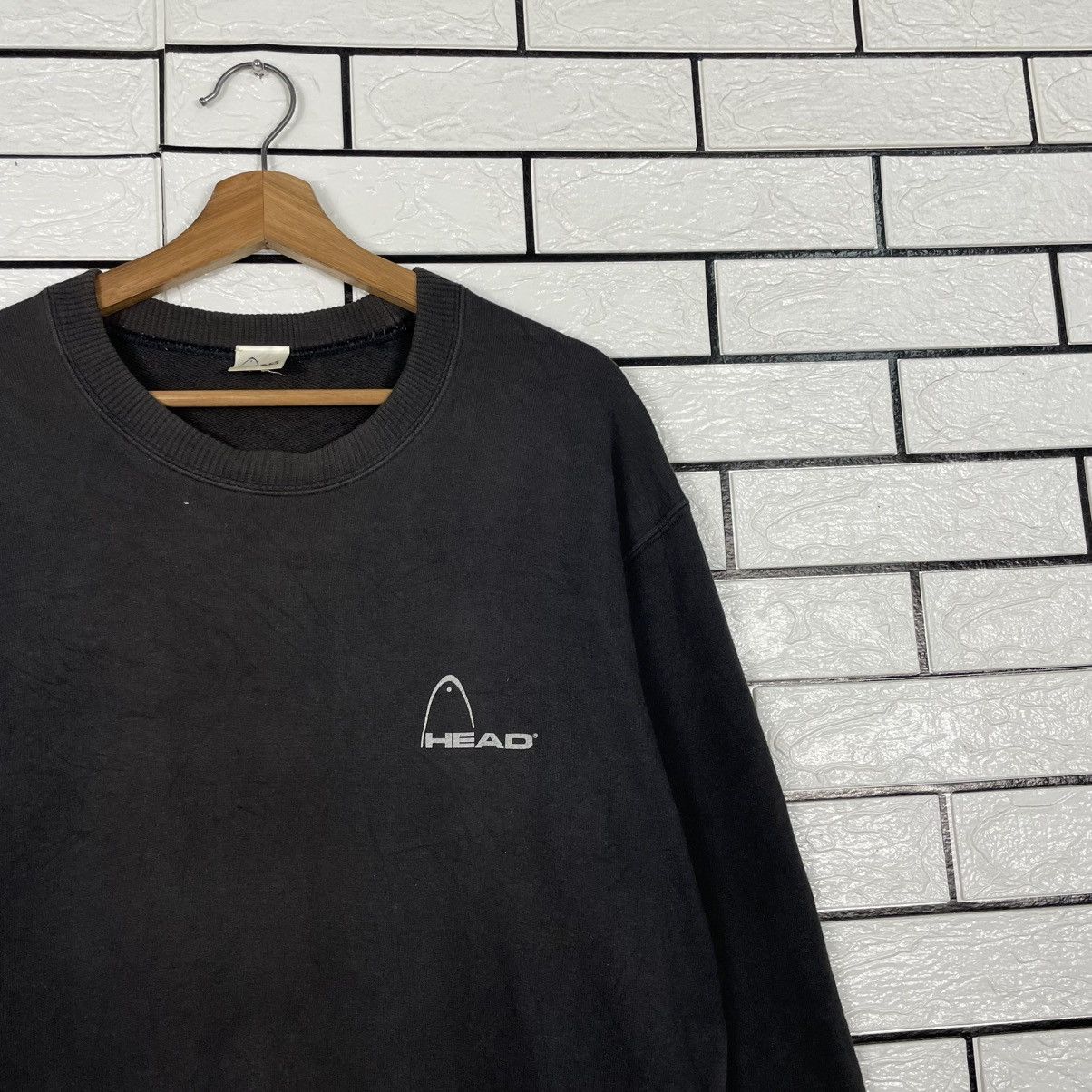 Japanese Brand Head Big Logo Black Sweatshirt Size US L / EU 52-54 / 3 - 5 Thumbnail