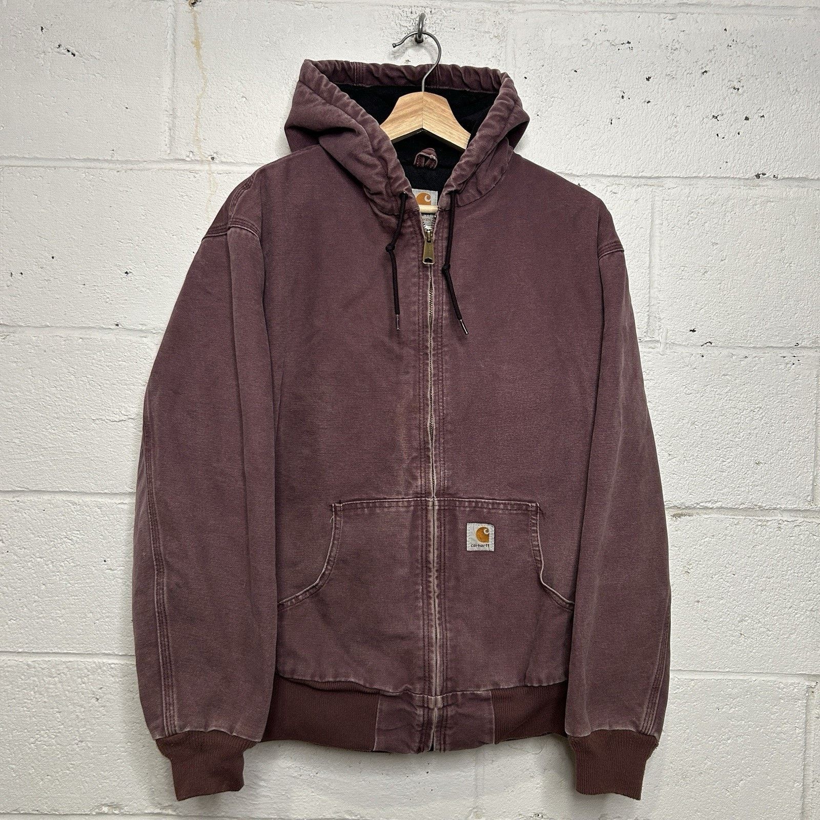 Carhartt Vintage Carhartt Quilted Active Jacket “Deep Plum” WJ130 DPM Size L / US 10 / IT 46 - 1 Thumbnail