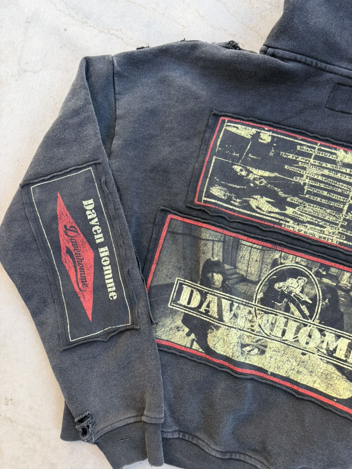 Other Daven Homme Ramone Patch Hoodie – Distressed Large Size US L / EU 52-54 / 3 - 6 Thumbnail