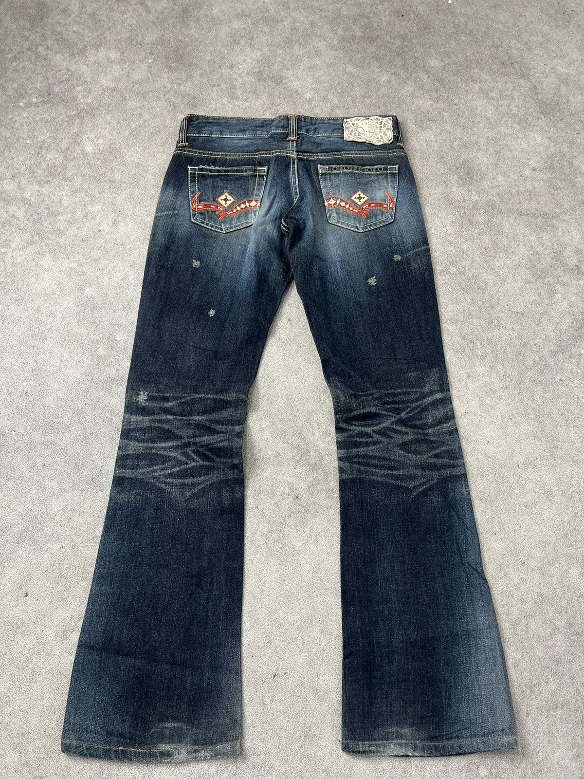 Tornado Mart Something edwin vienus flared distressed jeans Size US 28 / EU 44 - 11 Thumbnail