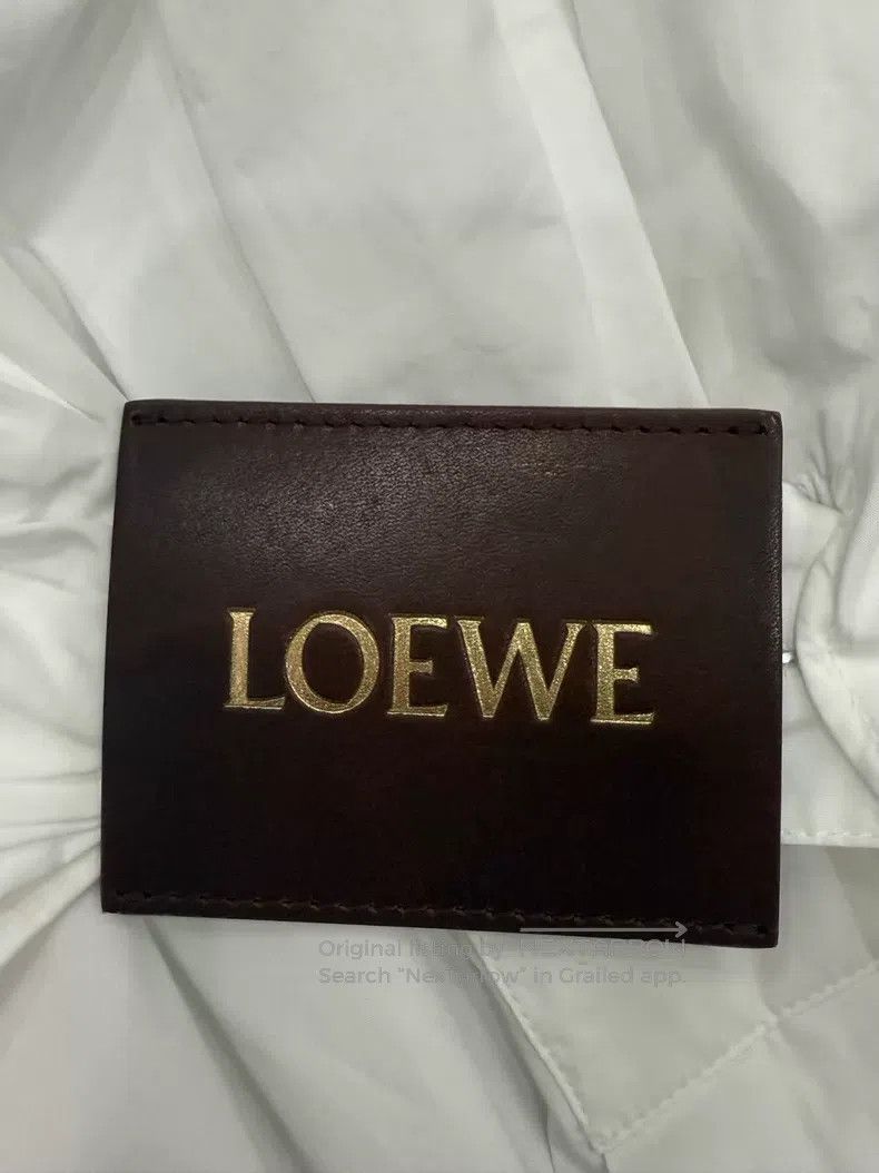 Loewe Loewe White Solid V-neck Side Belted Asymmetrical Long Sle Size XS / US 0-2 / IT 36-38 - 5 Thumbnail