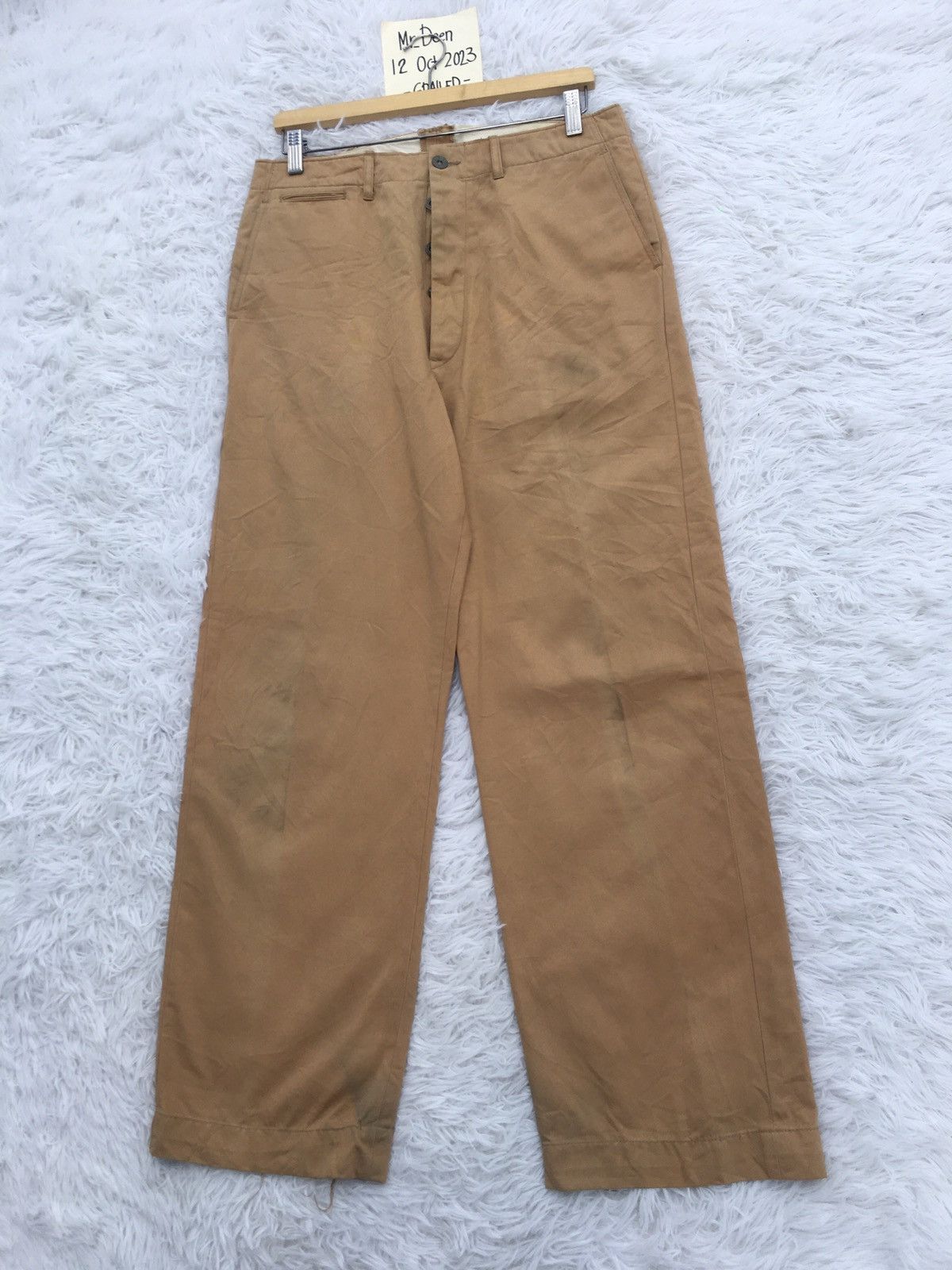Buzz Rickson's Vtg Buzz Ricksons 1945 Model US Army Trousers/Khakis Pants Size US 32 / EU 48 - 3 Thumbnail