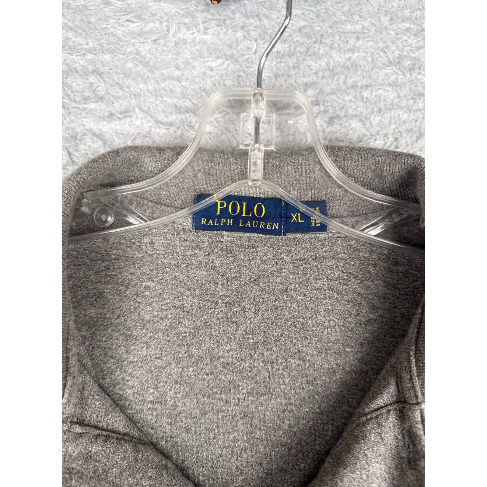 Ralph Lauren Ralph Lauren Polo Shirt Men XL Gray 100% Cotton Knit Size US XL / EU 56 / 4 - 6 Thumbnail