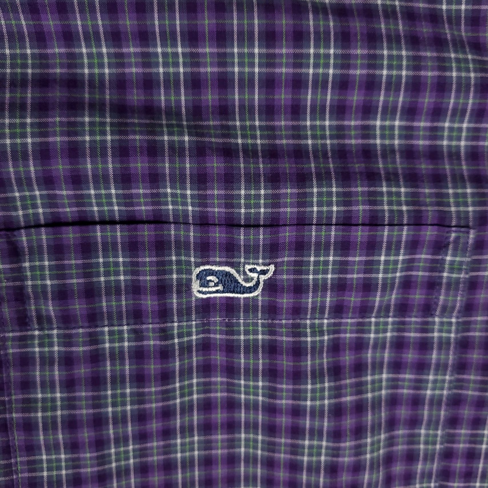 Vineyard Vines VINEYARD VINES Button-Up Shirt Mens Medium Purple Plaid Long Sleeve Casual Modern Preppy Size US M / EU 48-50 / 2 - 2 Thumbnail