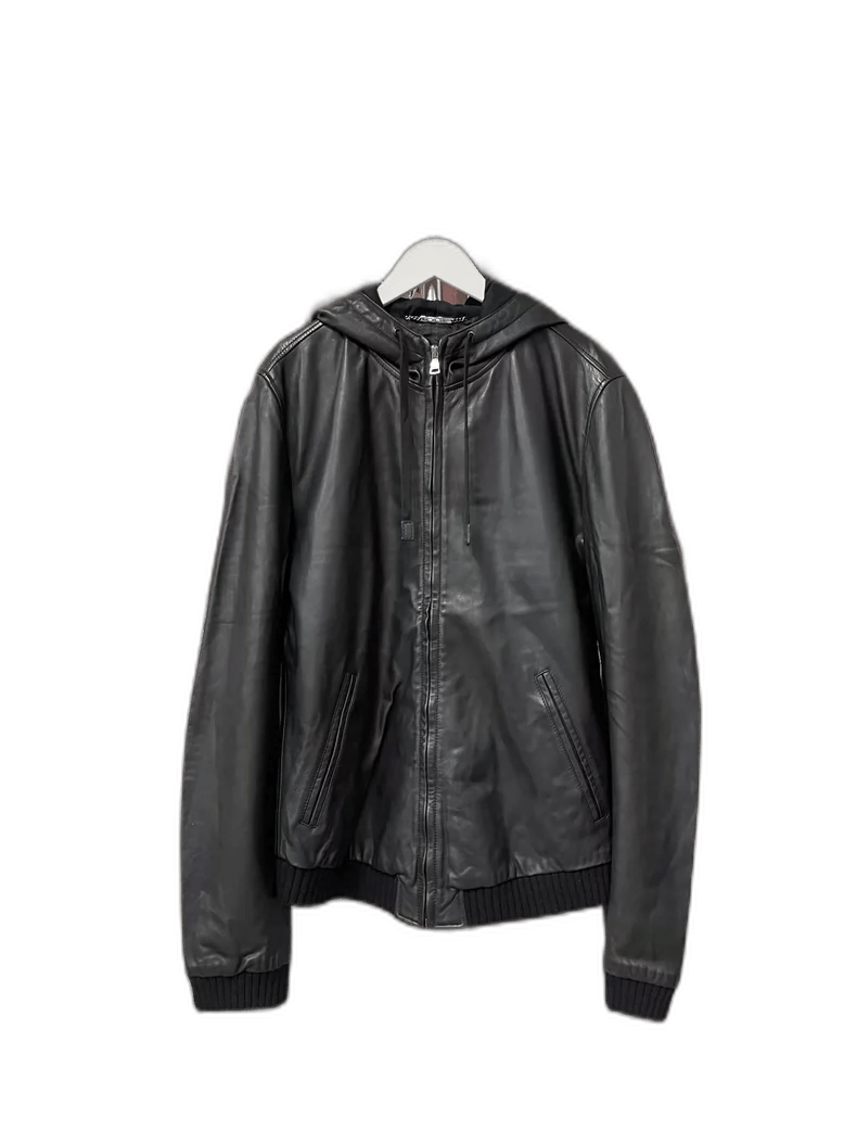 Dolce & Gabbana Dolce & Gabbana Leather Zip-Up Jacket Size US L / EU 52-54 / 3 - 1 Thumbnail