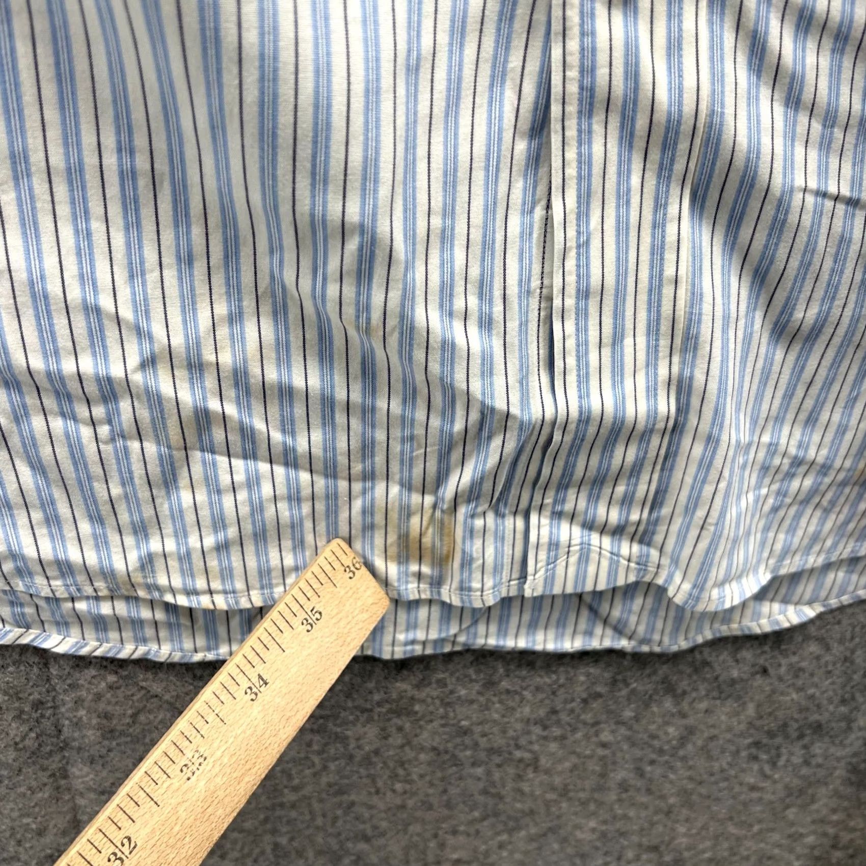 Ralph Lauren VINTAGE Ralph Lauren Shirt Mens XL Blue White Striped Button Down Preppy Size US XL / EU 56 / 4 - 3 Thumbnail