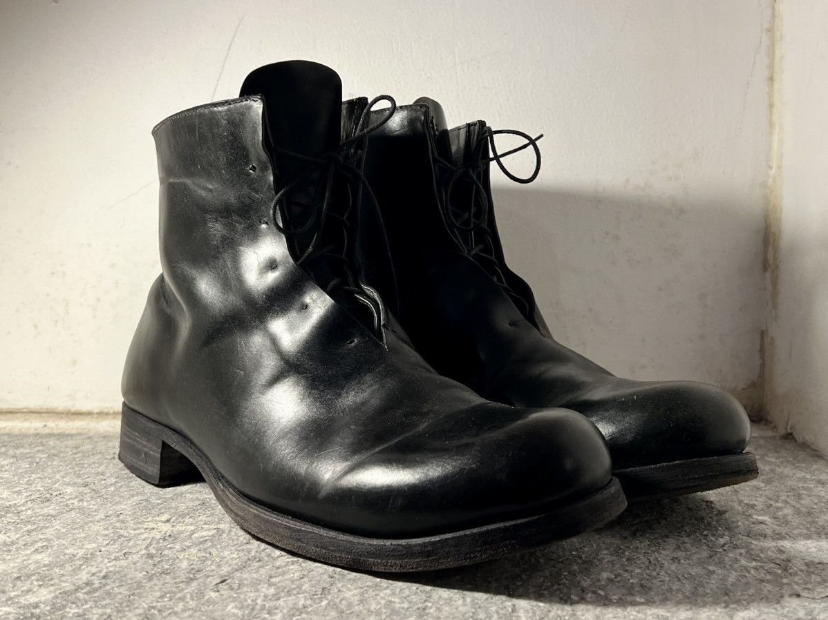 image of Ma x Maurizio Altieri S1B21 Inner Laced Horse Leather/cordovan Shell Boots (M.a+) in Black (Size 10