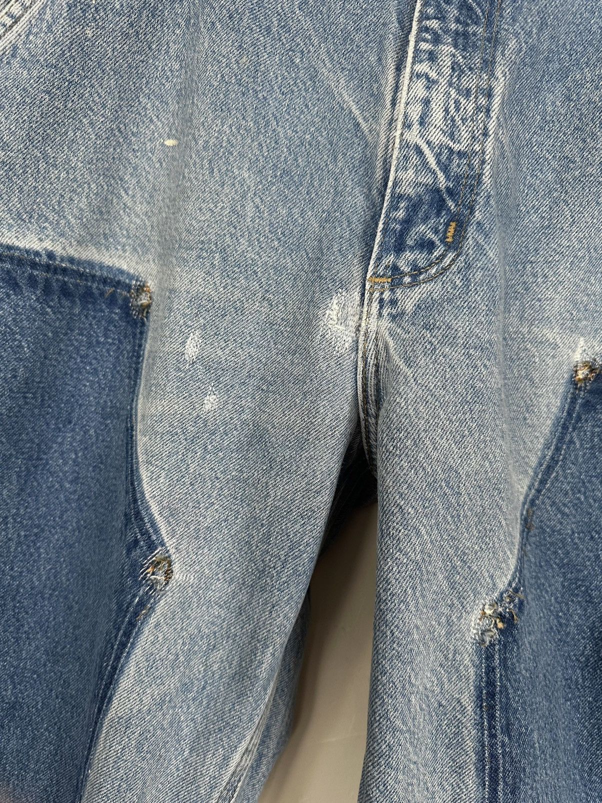 Carhartt (31x33) SICK REWORKED FADED Carhartt Double Knee Pants Size US 31 - 4 Thumbnail