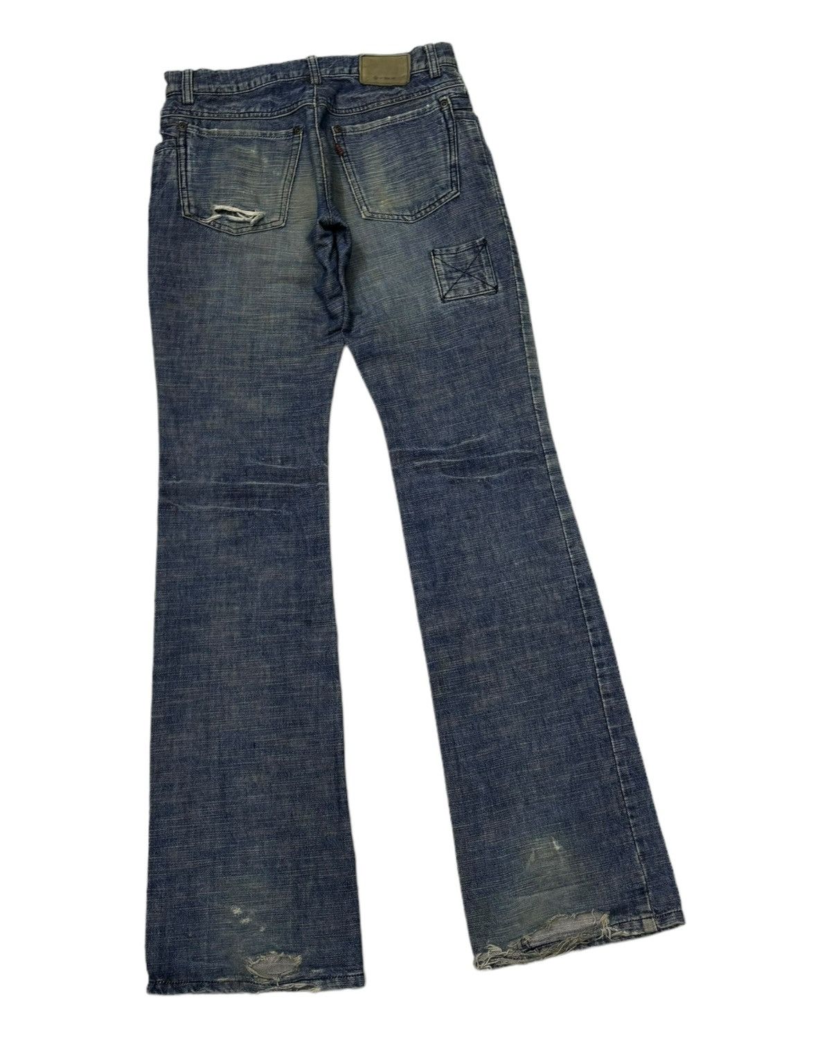 If Six Was Nine 🔥ARCHIVE L7 REAL HIP JAPANESE FLARED DENIM BOOTCUT JEANS Size US 30 / EU 46 - 5 Thumbnail