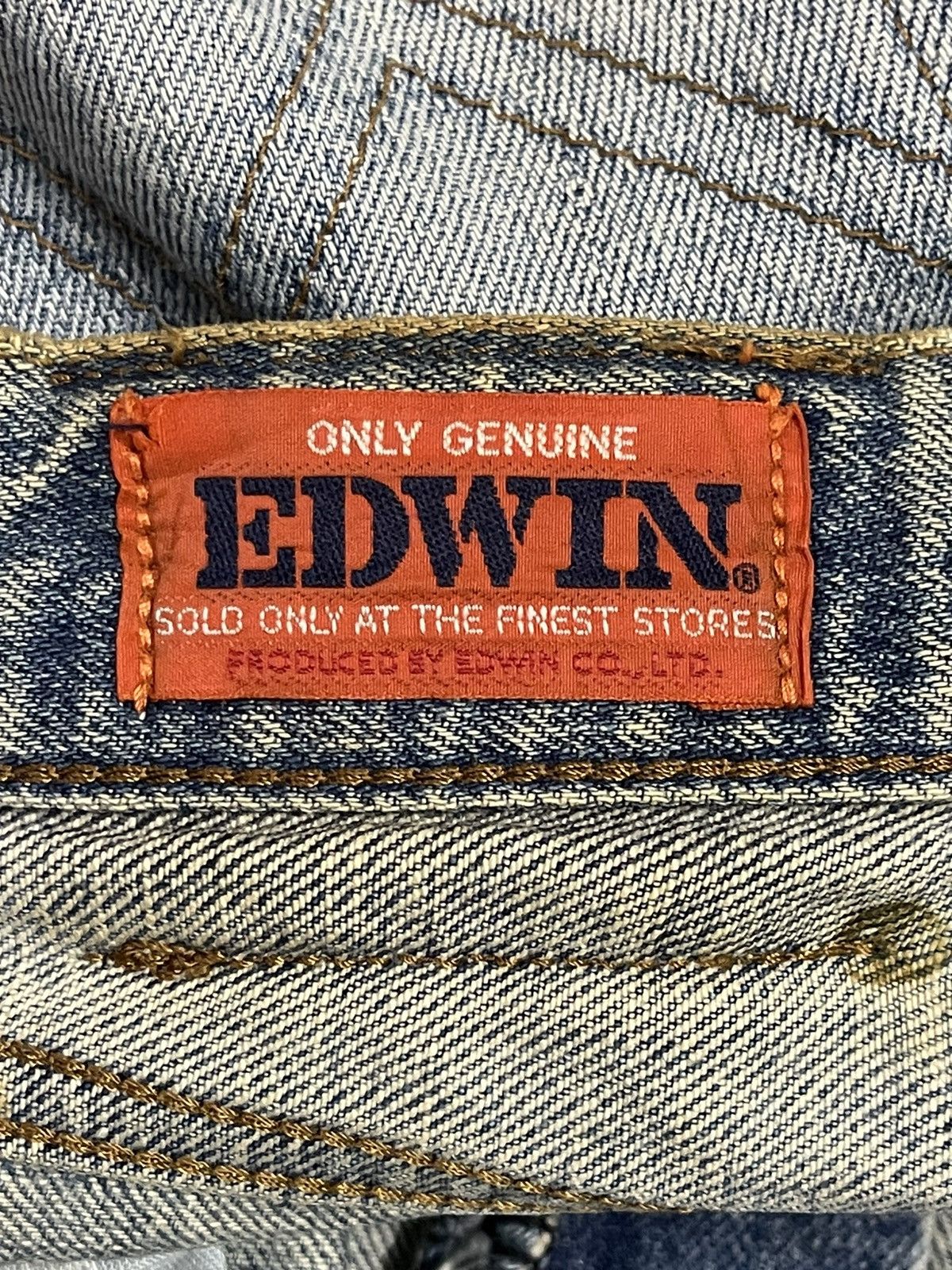 Edwin Vintage 90s Edwin Blue Faded Wash Distressed Baggy Jeans Size US 32 / EU 48 - 10 Thumbnail