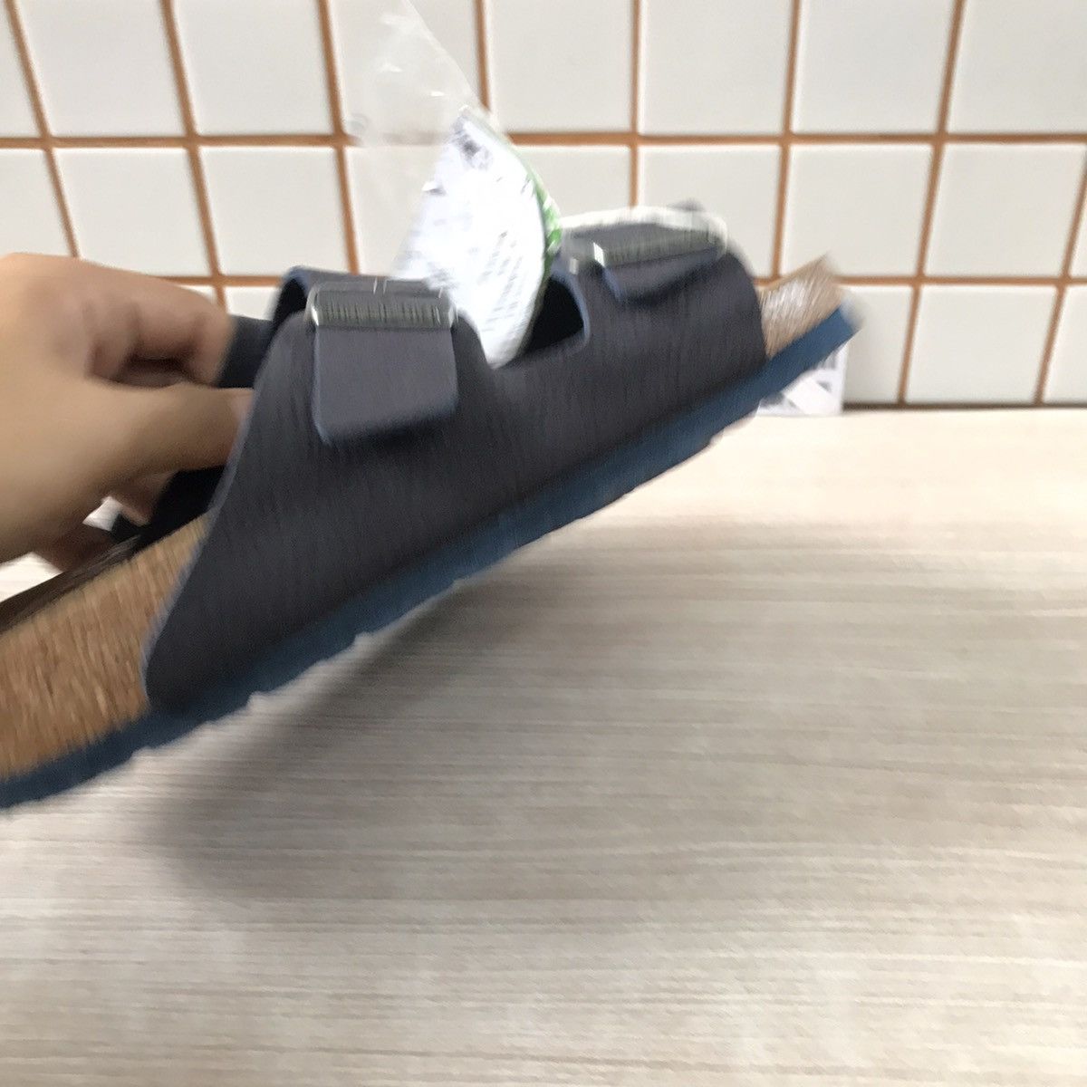 Birkenstock × Genuine Leather Birkenstock Birkenstock Arizona Suede 1023116 Men’s Slides Size US 6 / EU 39 - 18 Thumbnail