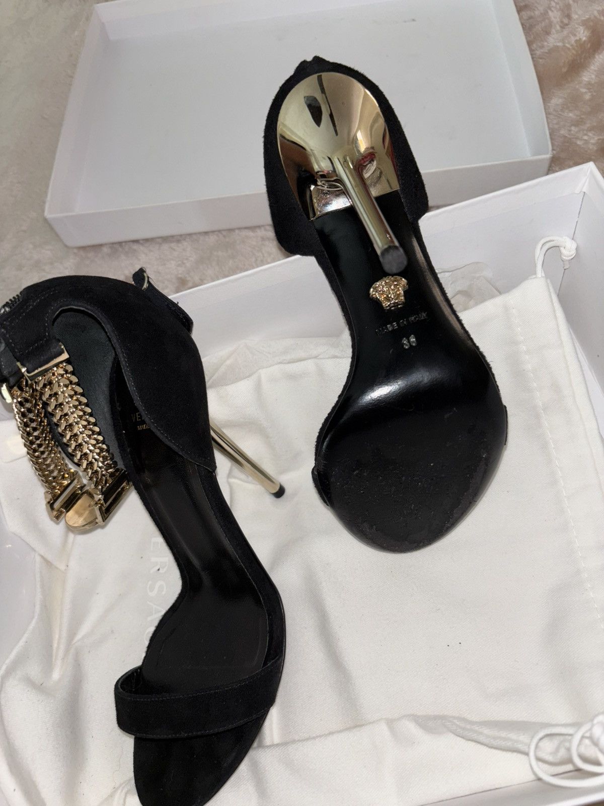 Versace Versace Camoscio Sandals Size US 6 / IT 36 - 2 Thumbnail