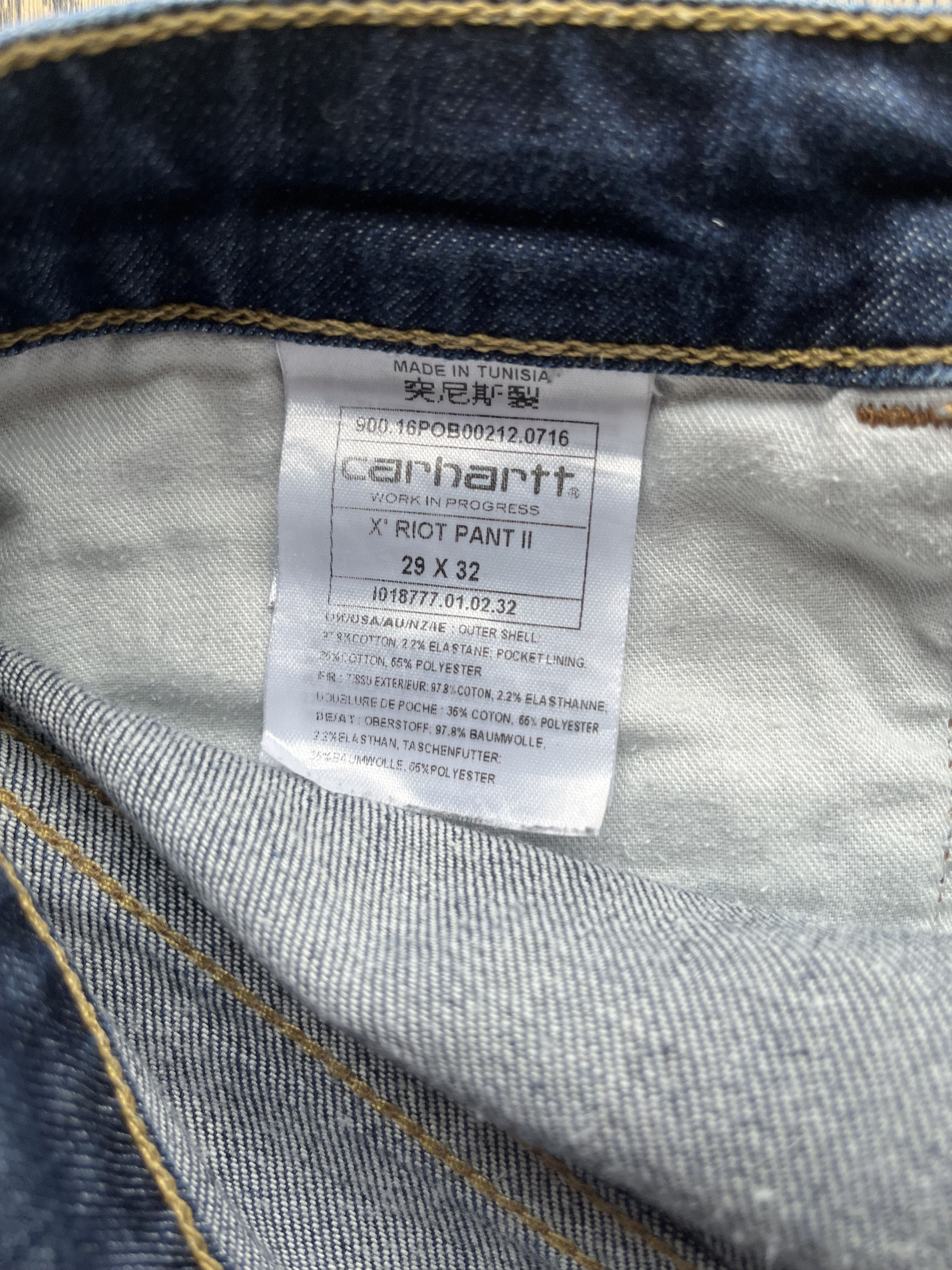 Carhartt Vintage Carhartt X' Riot Pant II Denim Jeans Size 29x32 Size 28" / US 6 / IT 42 - 4 Thumbnail