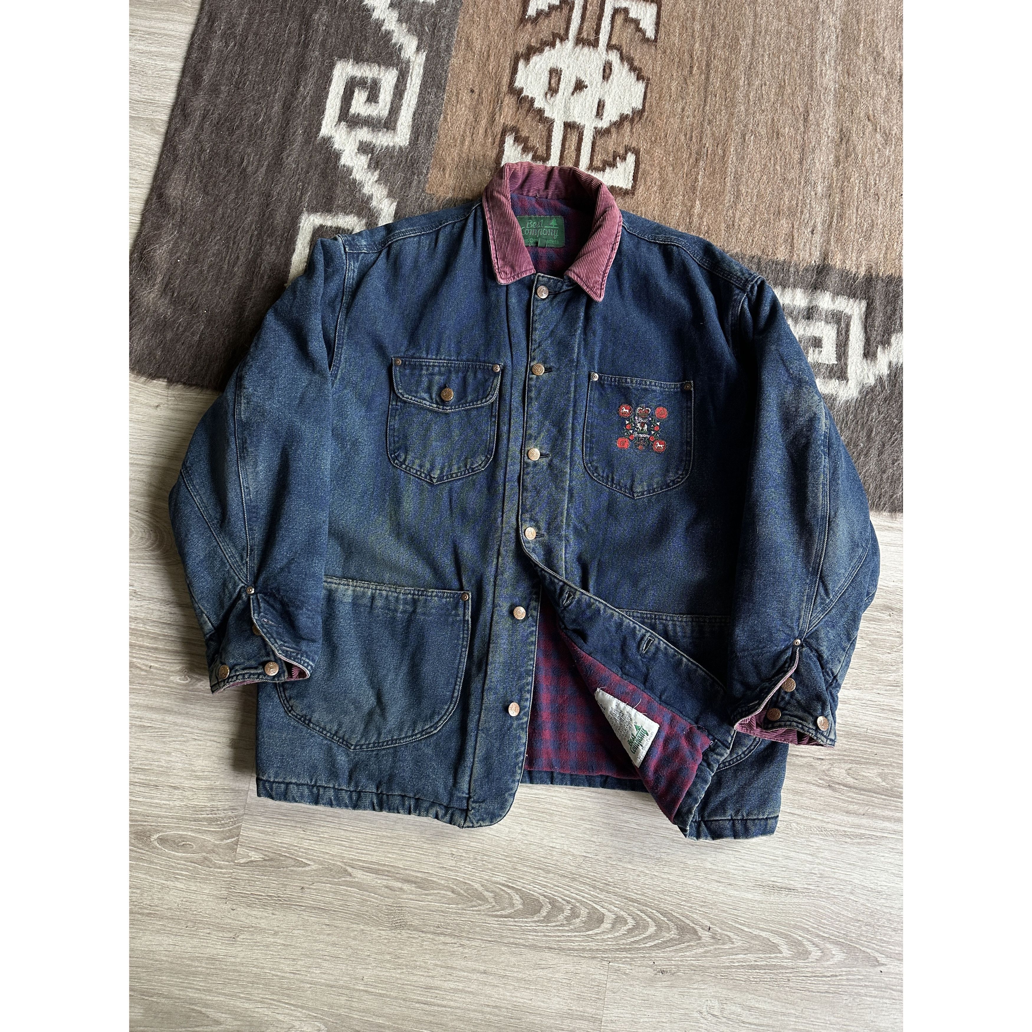 Massimo Osti Best Company Vintage Denim Workwear Coat Jacket 7968AC Size US XL / EU 56 / 4 - 1 Thumbnail