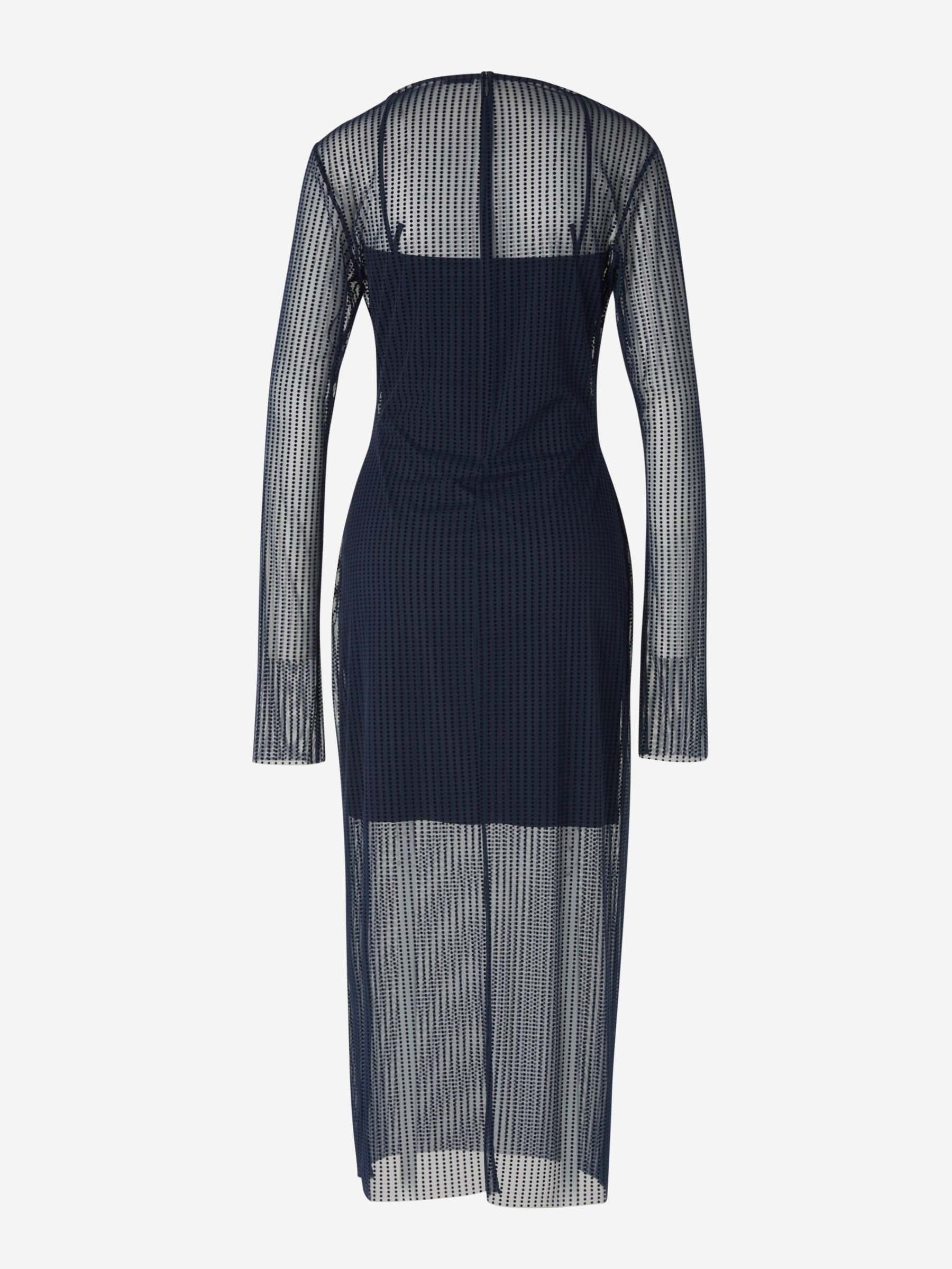 Givenchy o1w1db10325 Long Tulle Dress in Navy Size M / US 6-8 / IT 42-44 - 2 Thumbnail
