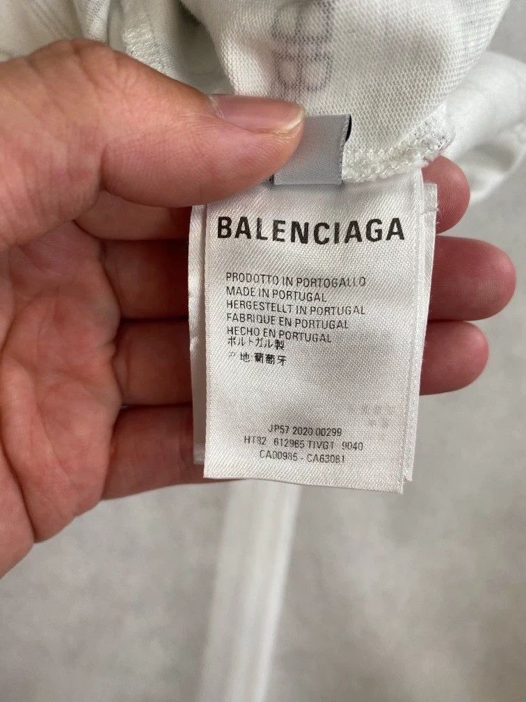 Balenciaga Balenciaga Short sleeve with white lock and full printed l Size US M / EU 48-50 / 2 - 6 Thumbnail