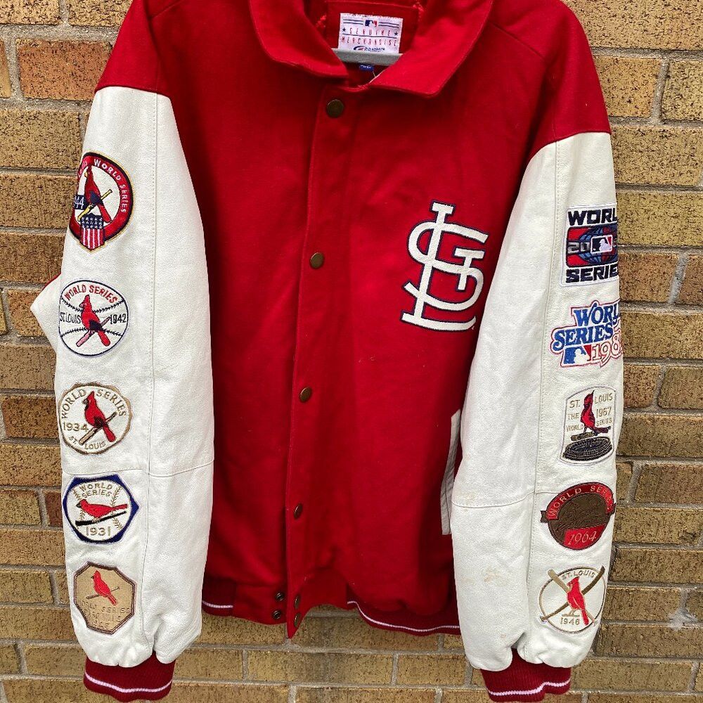 MLB RARE 2006 Embroidered St Louis Cardinals MLB Leather Wool J Size US XXL / EU 58 / 5 - 5 Thumbnail