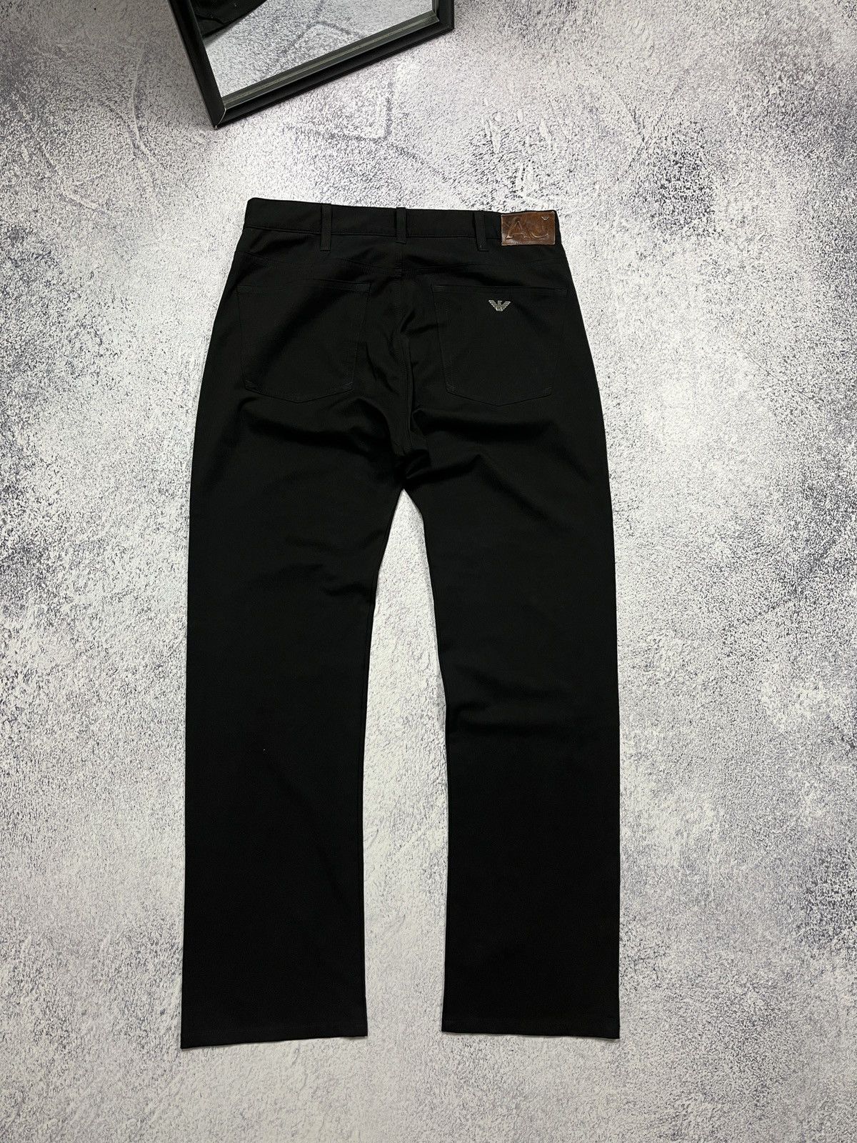 Armani × Giorgio Armani × Vintage Vintage Armani Jeans Metal Logo Classic Pants Rare Luxury Size US 34 / EU 50 - 4 Thumbnail