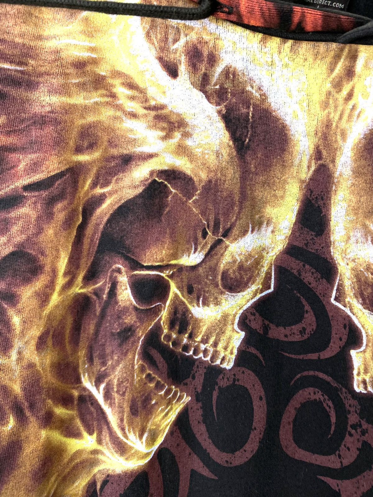 Hysteric Glamour Vintage Skull Fire Zip Hoodie Affiction Jnco Full Print Size US L / EU 52-54 / 3 - 4 Thumbnail