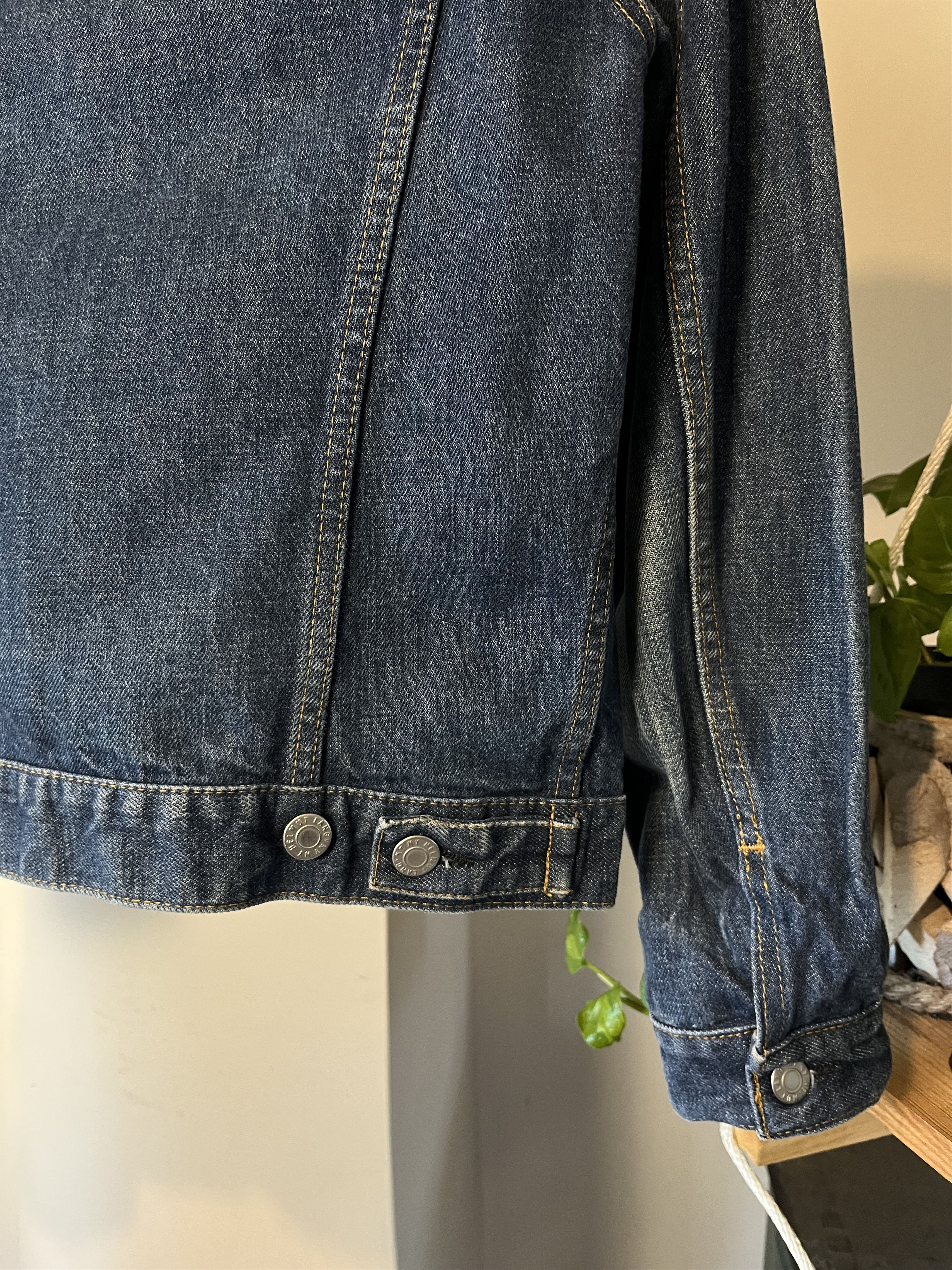 Helmut Lang × Vintage Vintage Helmut Lang Denim Trucker Jacket Made In Italy Size US S / EU 44-46 / 1 - 6 Thumbnail