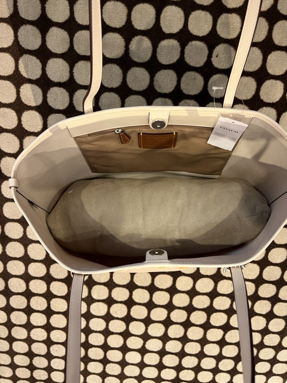 Coach NWT COACH City Tote Bag Signature Canvas With Floral Print Size ONE SIZE - 3 Thumbnail