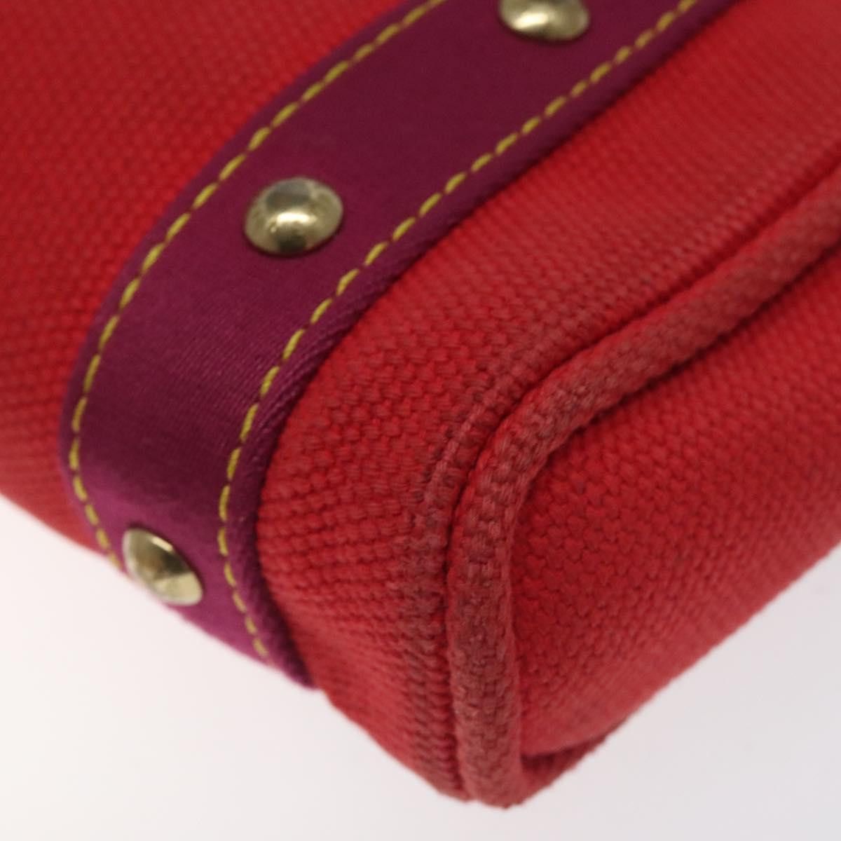 Louis Vuitton LOUIS VUITTON Antigua Cabas PM Tote Bag Canvas Rouge M40037 Size ONE SIZE - 15 Thumbnail