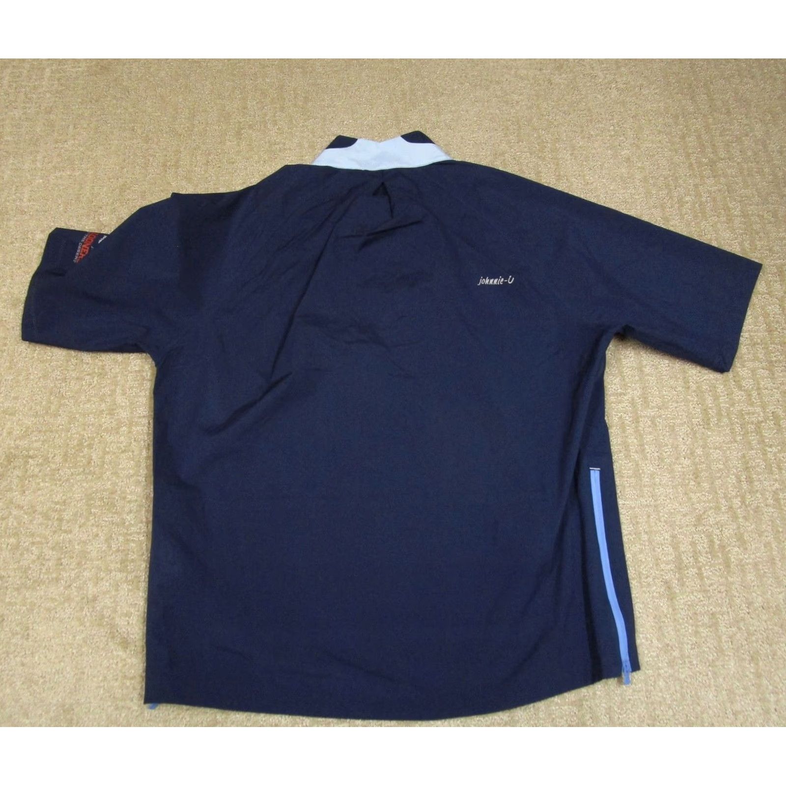 johnnie-O Johnnie-O Windbreaker Men XL Blue Solid Logo 1/4 Zip Lightweight Packable Wind-Resistant Jacket Size US XL / EU 56 / 4 - 4 Thumbnail