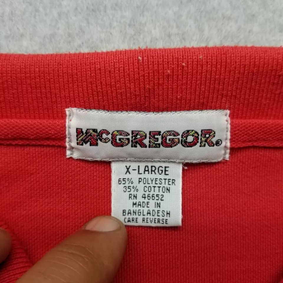 McGregor McGregor Polo Shirt Mens XL Button Up Pocket Plain Casual Size US XL / EU 56 / 4 - 5 Thumbnail