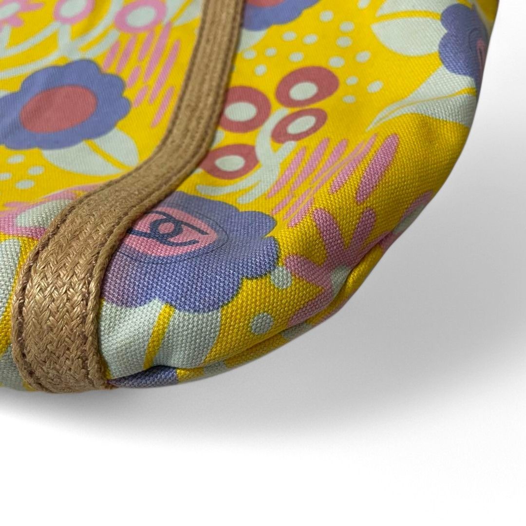 Chanel Chanel - Summer Tote Handbag Flora Yellow Brown Vintage Size ONE SIZE - 5 Thumbnail