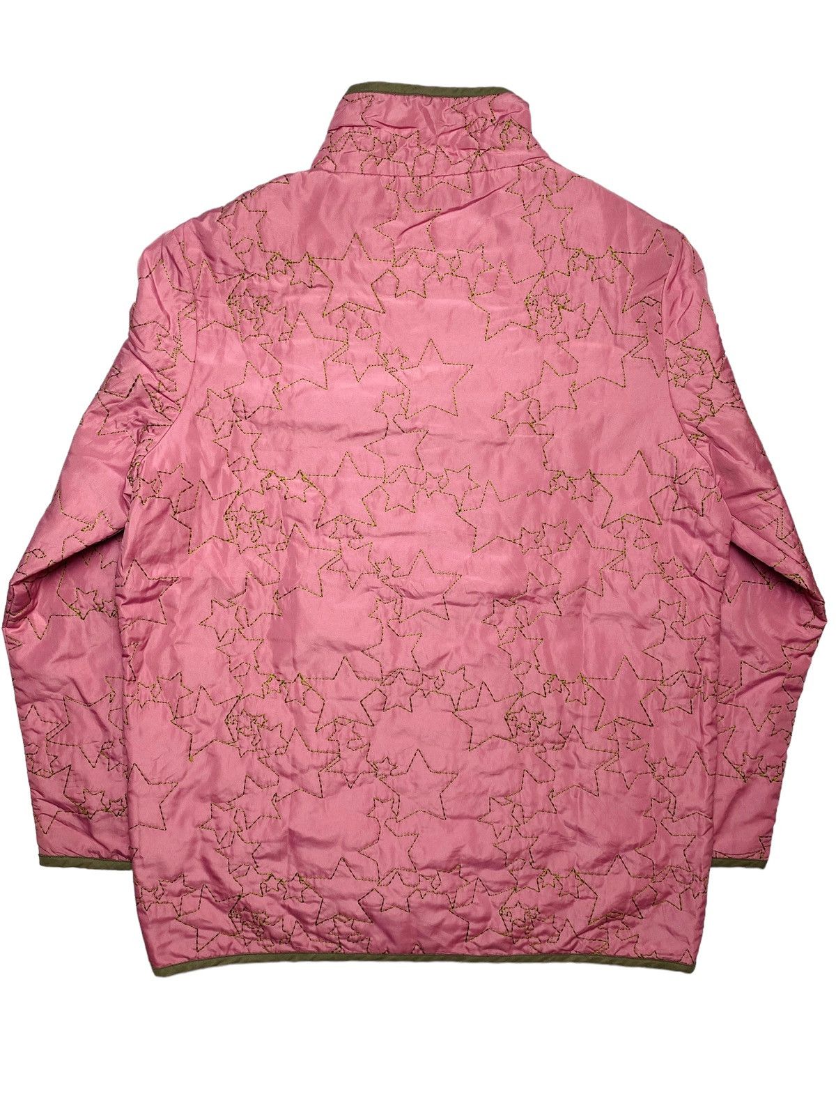 Angel Blue 2000s Bettys Blue - Stitched Star Pink Jacket Size L / US 10 / IT 46 - 3 Thumbnail