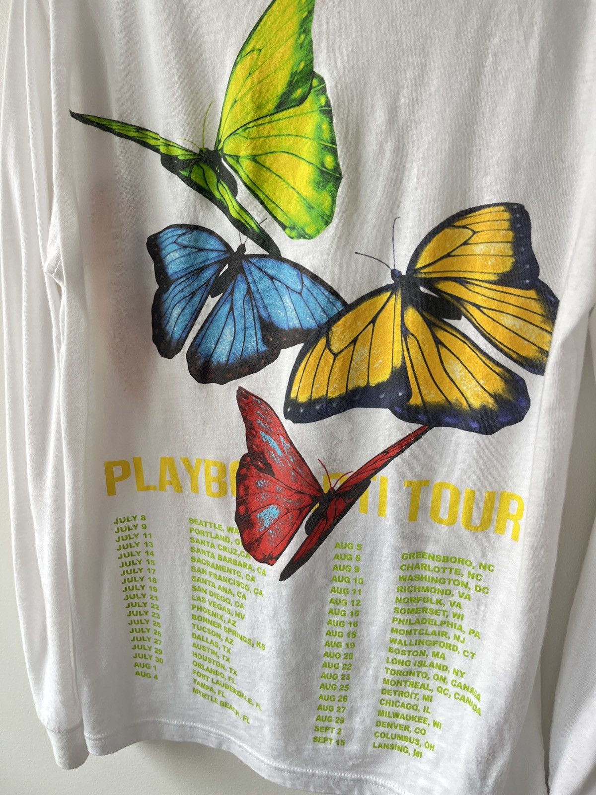 Band Tees Playboi Carti butterfly Size US XS / EU 42 / 0 - 4 Thumbnail