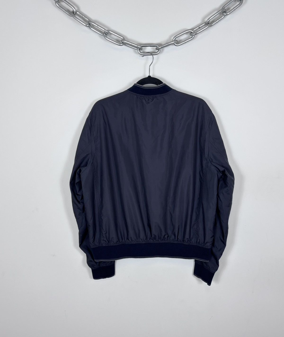 Corneliani Corneliani ID Men’s Eden Navy Blue Full Zip Bomber Jacket Size US L / EU 52-54 / 3 - 16 Thumbnail
