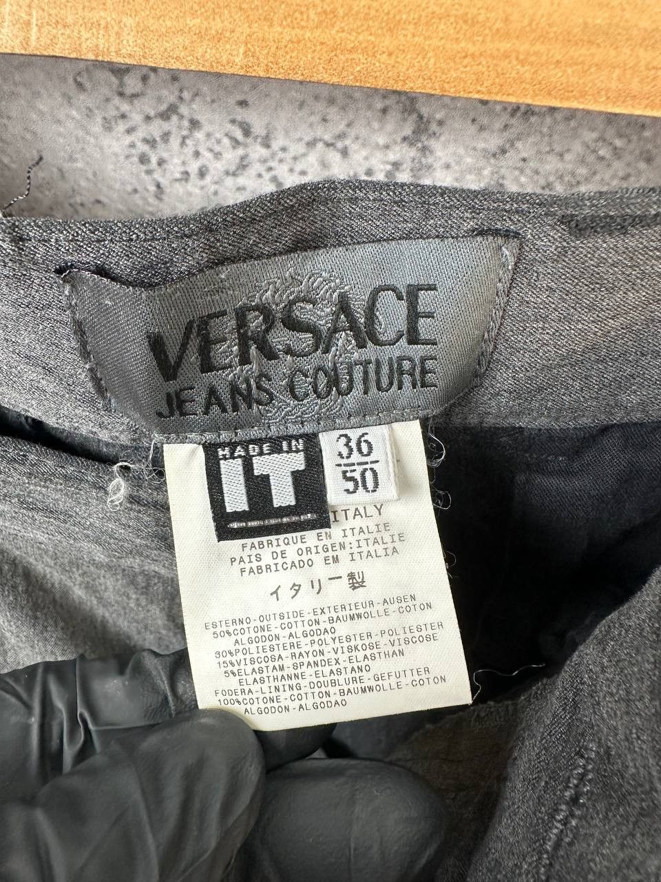 Versace Jeans Couture Versace Jeans Couture Gray Cotton-Blend Tailored Pants Size US 36 / EU 52 - 15 Thumbnail