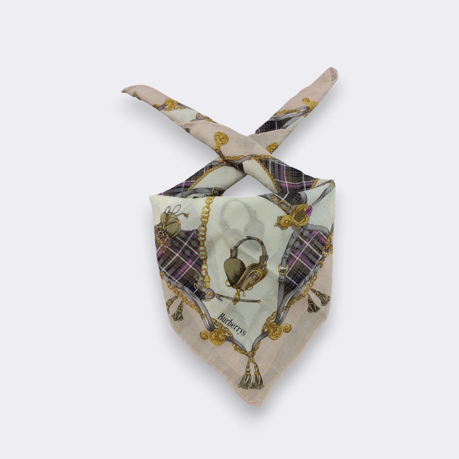 Burberry Vintage Burberry Handkerchief Neckerchief Bandana H041D Size ONE SIZE - 1 Thumbnail