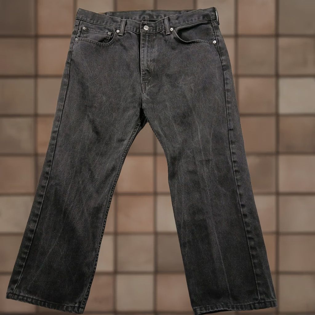 Levi's Levi's 505 Jeans Men's 40x29 Black Straight Fit Denim Classic Size US 40 / EU 56 - 1 Thumbnail