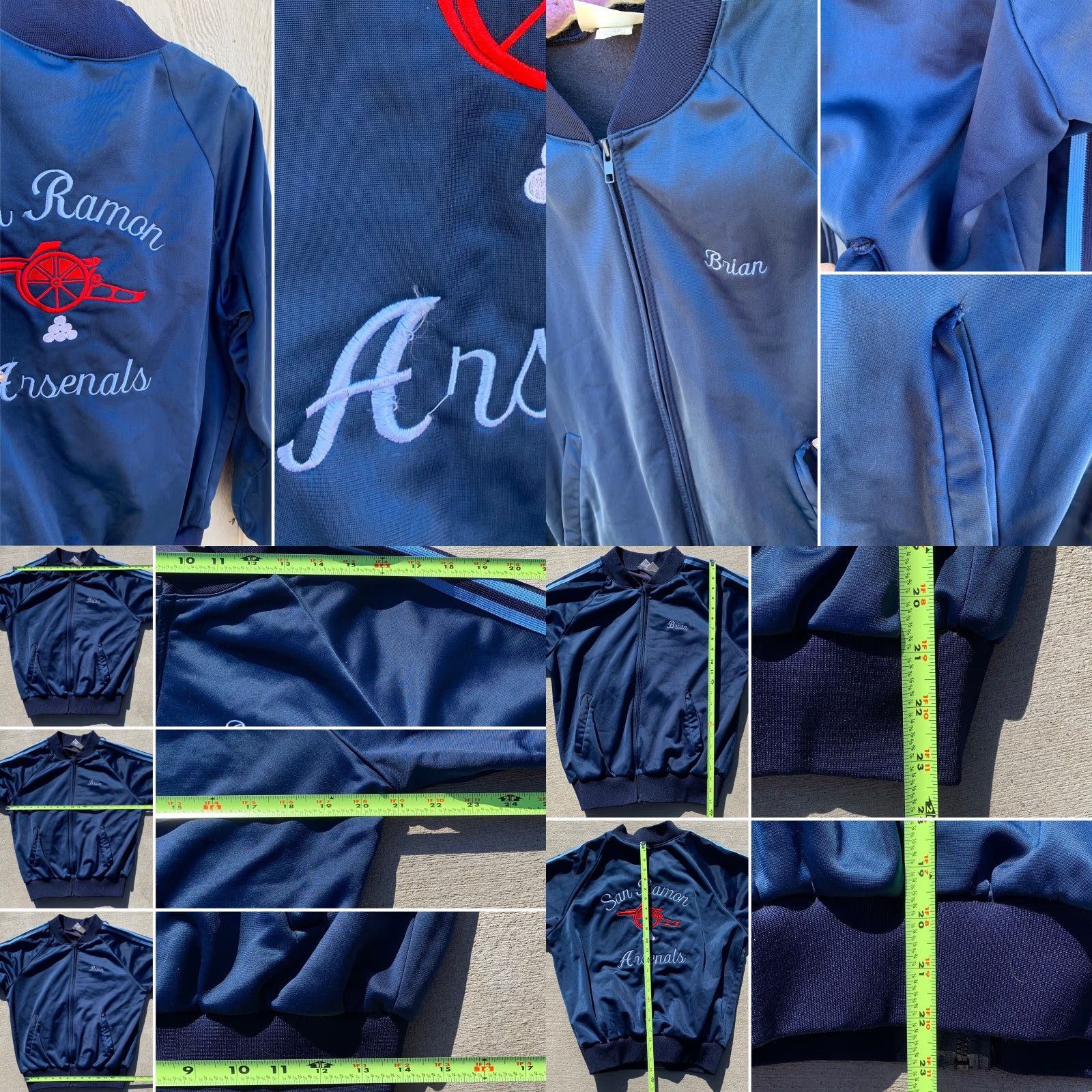 Vintage VINTAGE Purcells Activewear Track Jacket San Ramon Arsenals L Blue Men's Shirt or Jacket Size US L / EU 52-54 / 3 - 8 Thumbnail