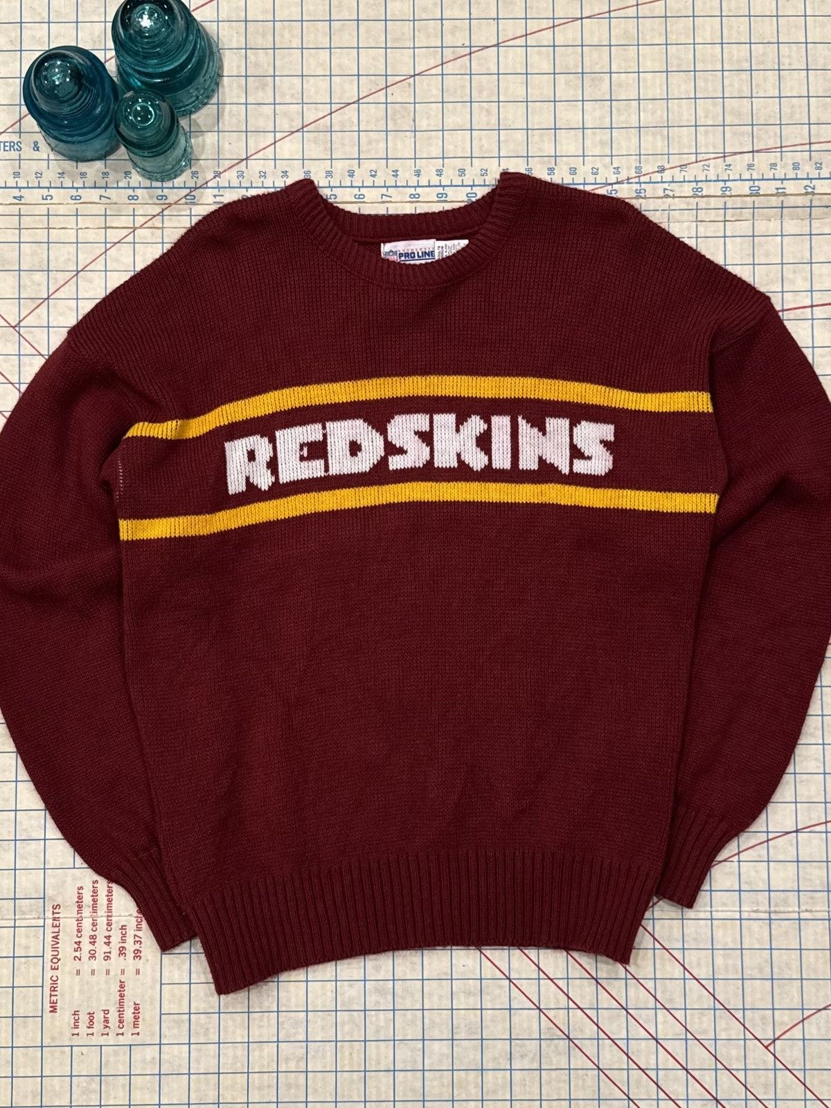 NFL Vintage Cliff Engle Washington Redskins Knit Sweater Size M Size US M / EU 48-50 / 2 - 2 Thumbnail