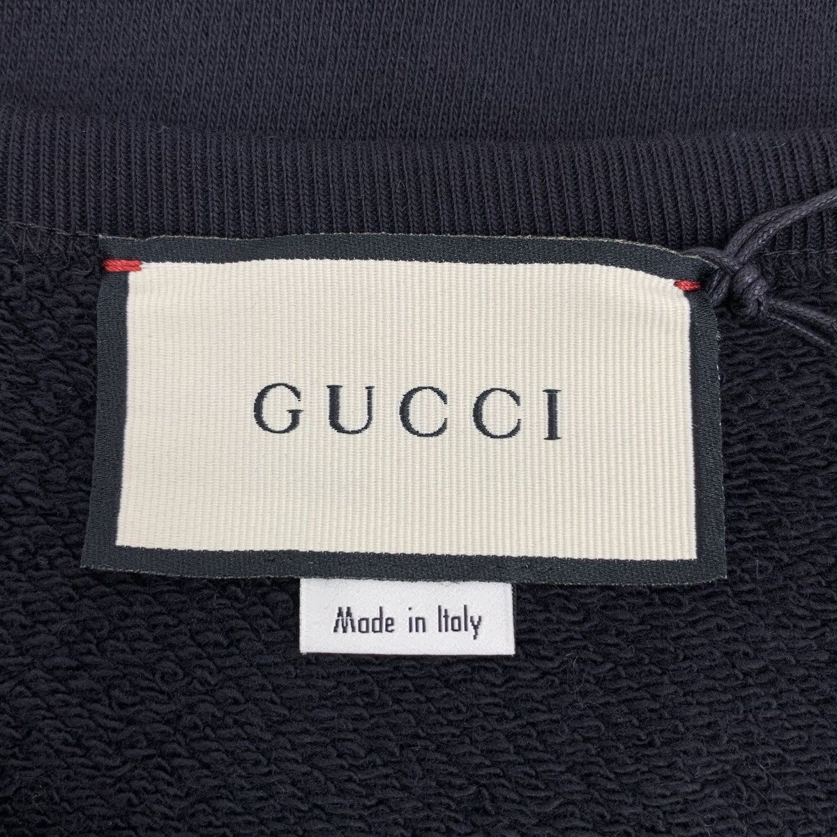 Gucci Gucci Black Logo Printed Cotton Crew Neck Sweatshirt K26WX Size S / US 4 / IT 40 - 5 Thumbnail