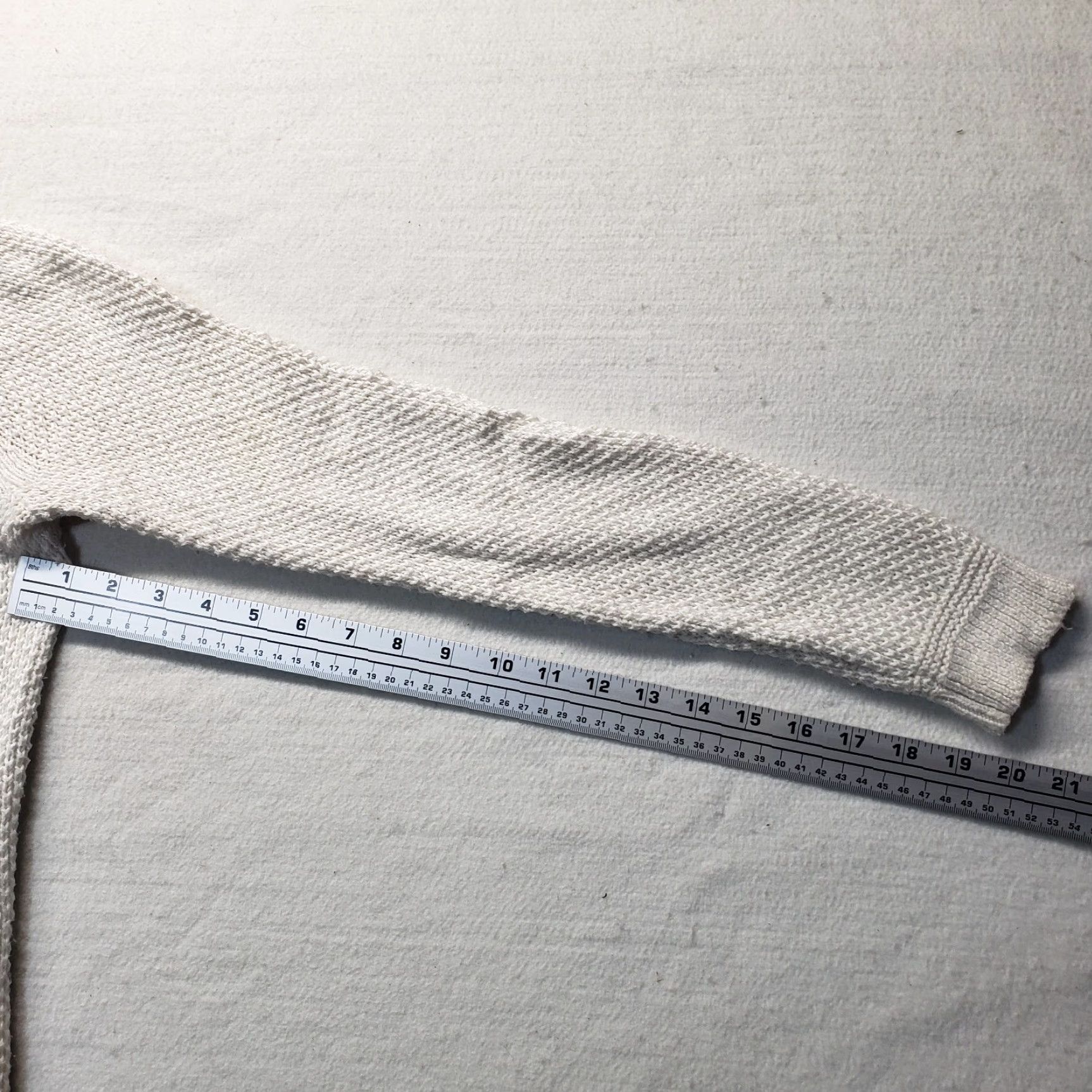 Old Navy Old Navy Sweater Women S Small Solid White Long Sleeve Pullover Knit Cotton Regular Knit Shirt Size S / US 4 / IT 40 - 5 Thumbnail
