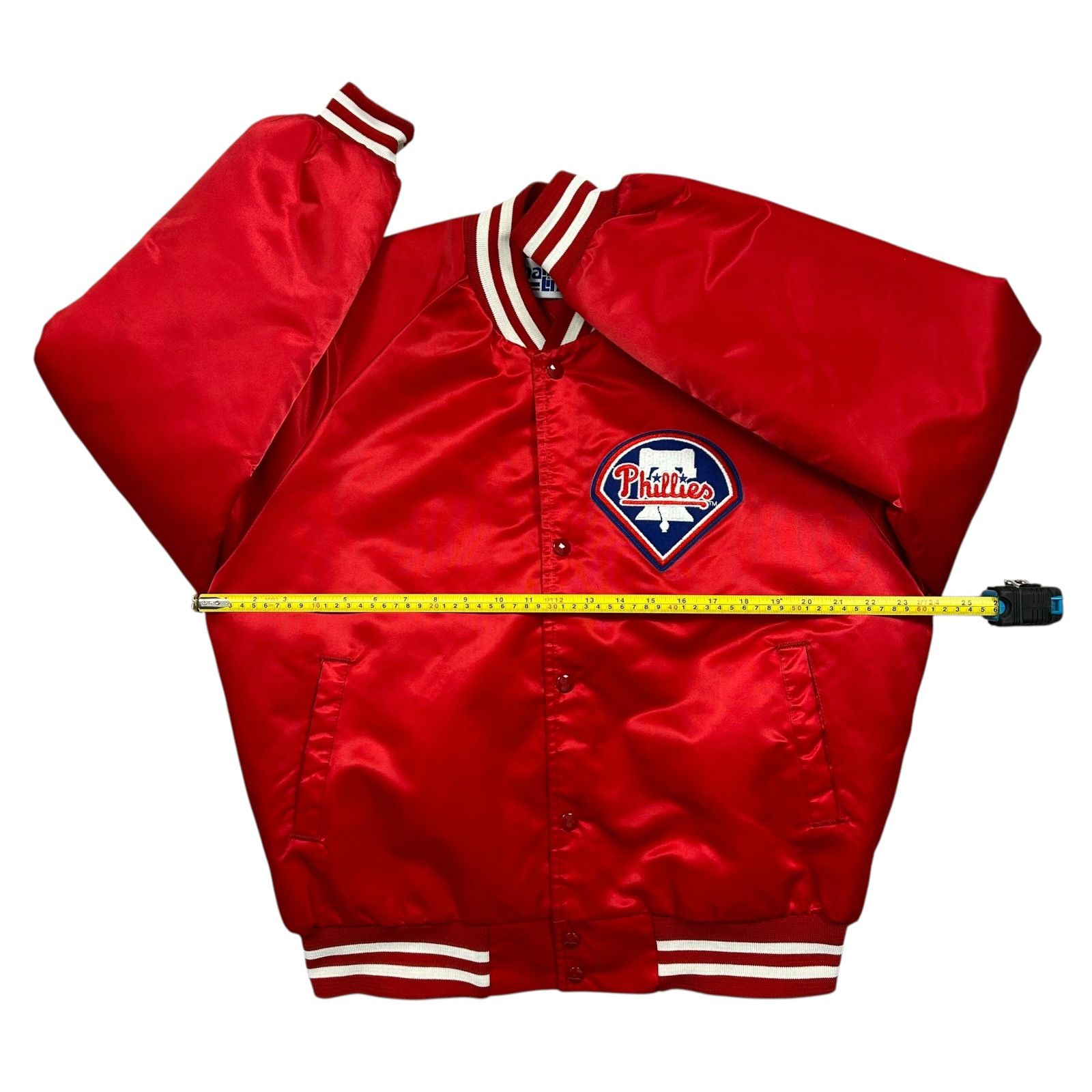 MLB VTG 90s PHILADELPHIA PHILLIES CHALK LINE SATIN JACKET Size US L / EU 52-54 / 3 - 10 Thumbnail