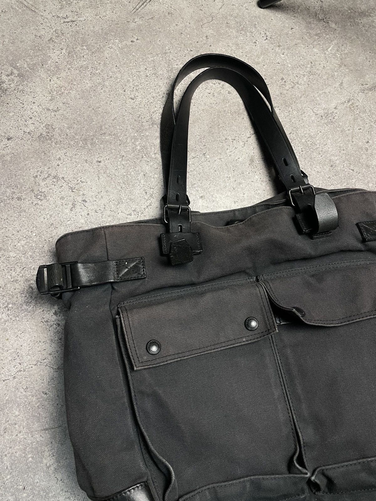 Belstaff Belstaff Faded Leather Messenger Shoulder Bag Size ONE SIZE - 4 Thumbnail