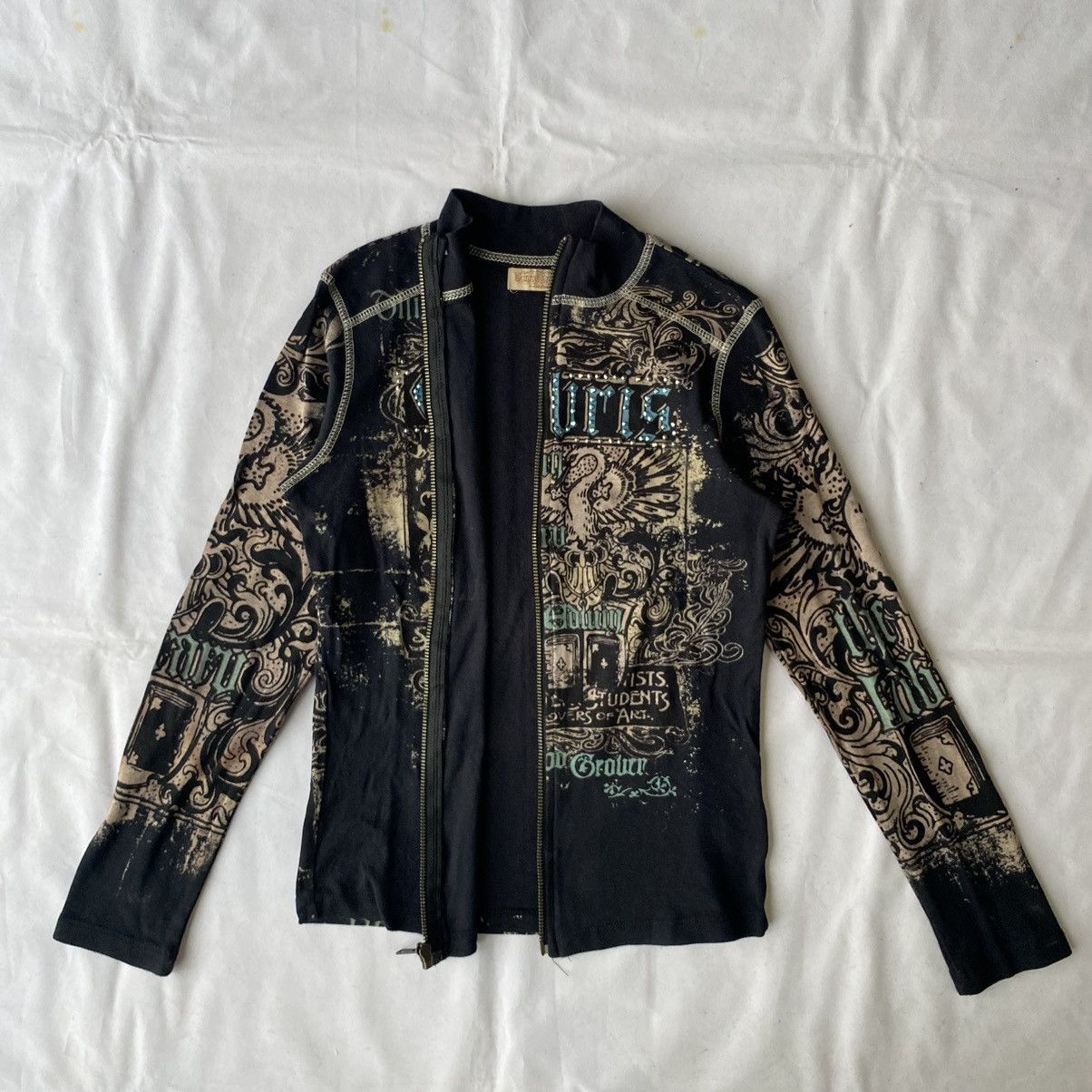 If Six Was Nine × Le Grande Bleu (L.G.B.) Vintage Renaissance Skinny Minnie Gothic Zip Up L.G.B Style Size US M / EU 48-50 / 2 - 8 Thumbnail
