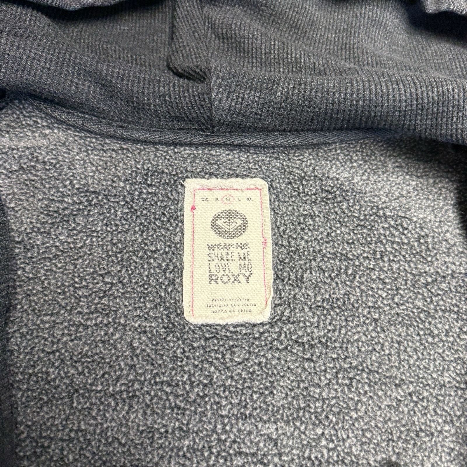 Vintage Vintage Roxy Hoodie Sweatshirt Womens Medium Gray Zip Surf S Size M / US 6-8 / IT 42-44 - 6 Thumbnail